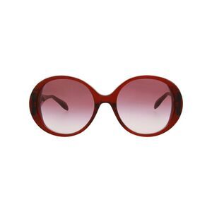 Alexander McQueen Round-Frame Acetate Sunglasses Red Womens